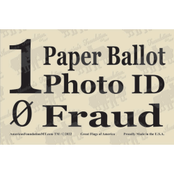 1 Ballot 0 Fraud