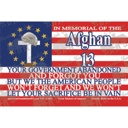 In Memorial of the Afghan 13