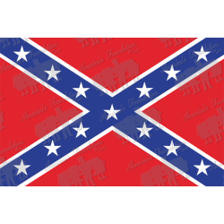 Second Confederate Naval Jack Flag Sticker